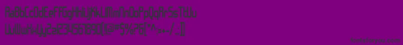 SfChromeFendersCondensed Font – Black Fonts on Purple Background