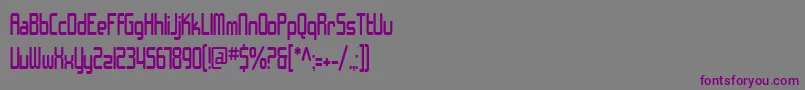 SfChromeFendersCondensed Font – Purple Fonts on Gray Background