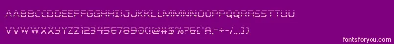 interbureaugrad Font – Pink Fonts on Purple Background