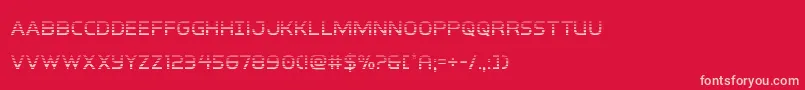 interbureaugrad Font – Pink Fonts on Red Background