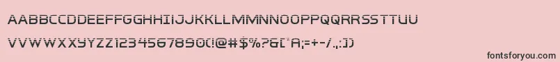 interbureauhalf Font – Black Fonts on Pink Background