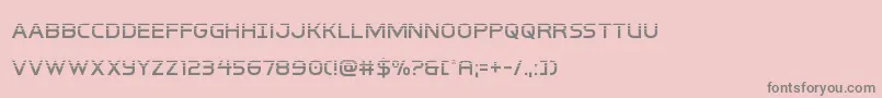 フォントinterbureauhalf – ピンクの背景に灰色の文字