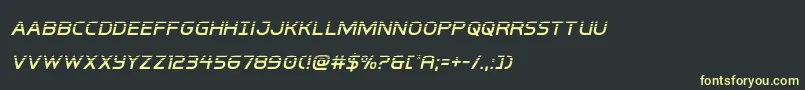 Подробнее о шрифте interbureauhalfital Шрифт interbureauhalfital – жёлтые шрифты на чёрном фоне