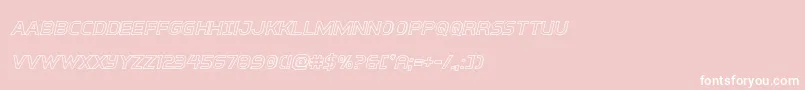 interbureauoutital Font – White Fonts on Pink Background