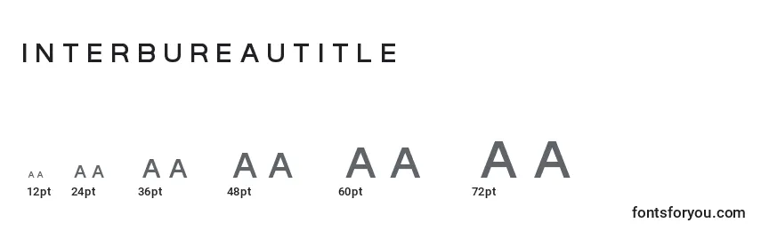 Размеры шрифта Interbureautitle