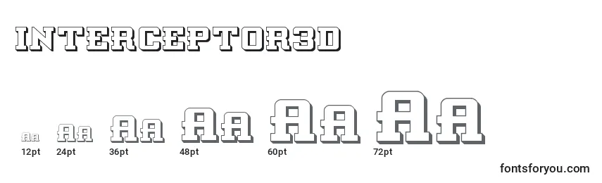 Interceptor3d Font Sizes