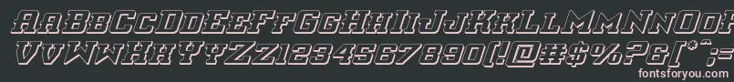 interceptor3dital Font – Pink Fonts on Black Background