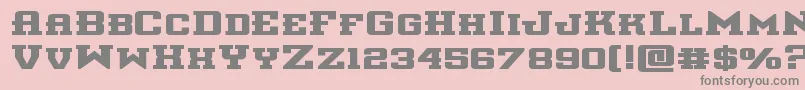 interceptorboldexpand Font – Gray Fonts on Pink Background