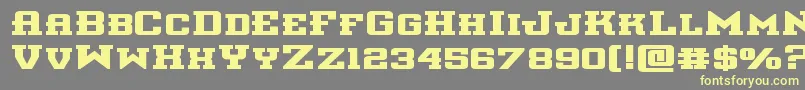 interceptorboldexpand Font – Yellow Fonts on Gray Background