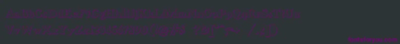 BenjaminfranklinBeveled Font – Purple Fonts on Black Background