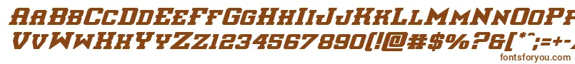 interceptorboldital Font – Brown Fonts on White Background