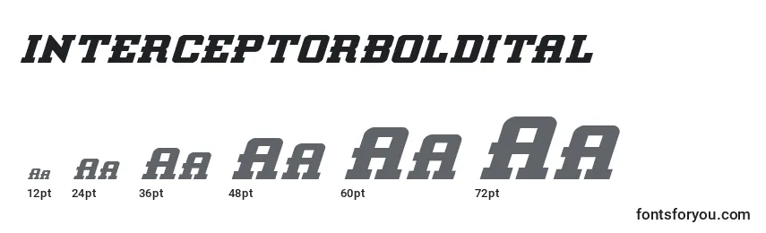 Interceptorboldital Font Sizes