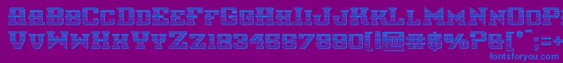 interceptorchrome Font – Blue Fonts on Purple Background