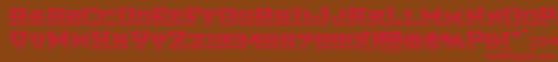 interceptorchrome Font – Red Fonts on Brown Background