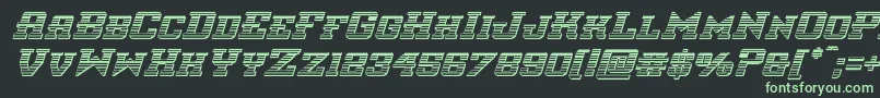 interceptorchromeital Font – Green Fonts on Black Background