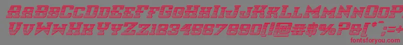 interceptorchromeital Font – Red Fonts on Gray Background