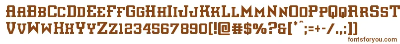 interceptorcond Font – Brown Fonts on White Background