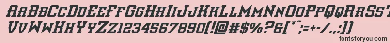 interceptorcondital Font – Black Fonts on Pink Background