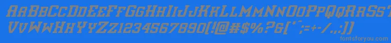 interceptorcondital Font – Gray Fonts on Blue Background