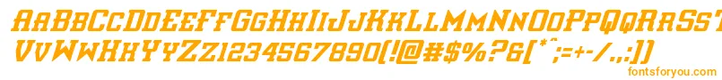 interceptorcondital Font – Orange Fonts on White Background