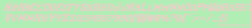 interceptorcondital Font – Pink Fonts on Green Background