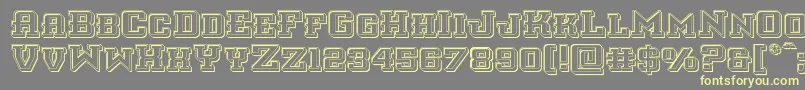 interceptorengrave Font – Yellow Fonts on Gray Background