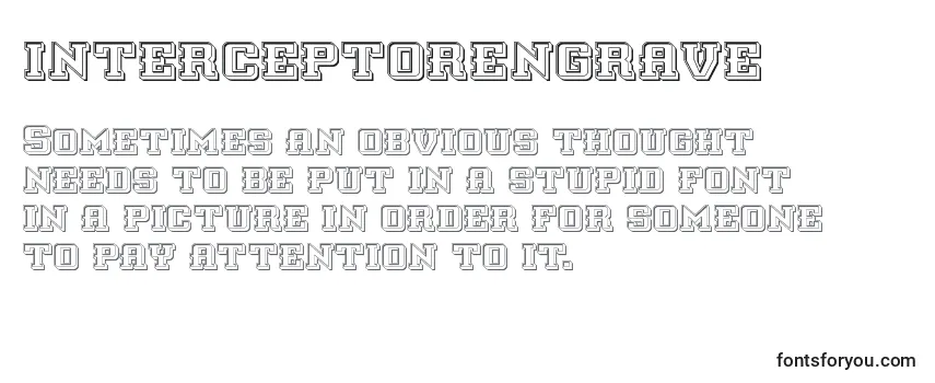 Review of the Interceptorengrave Font