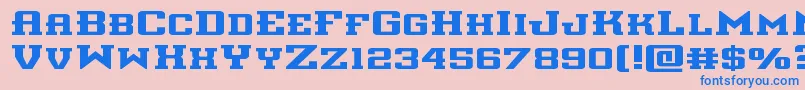 interceptorexpand Font – Blue Fonts on Pink Background