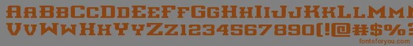 interceptorexpand Font – Brown Fonts on Gray Background