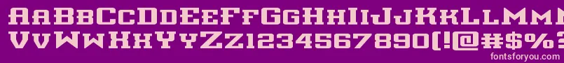 interceptorexpand Font – Pink Fonts on Purple Background