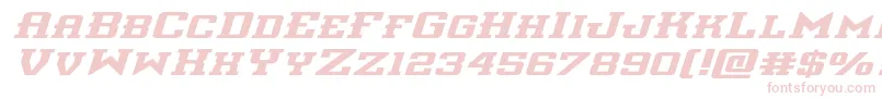 interceptorexpandital Font – Pink Fonts on White Background