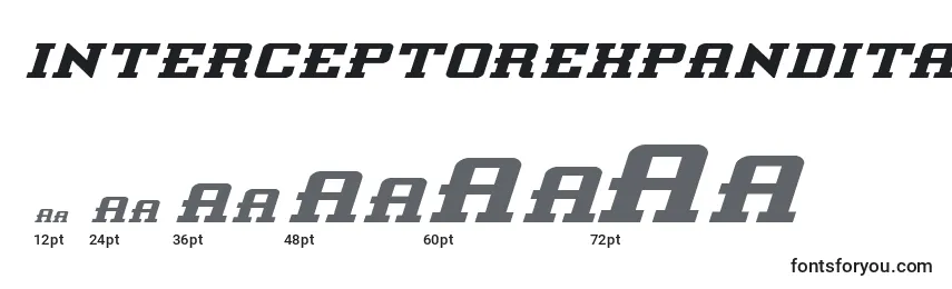 Interceptorexpandital Font Sizes