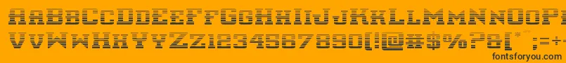 interceptorgrad Font – Black Fonts on Orange Background