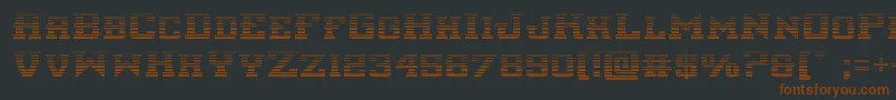 interceptorgrad Font – Brown Fonts on Black Background
