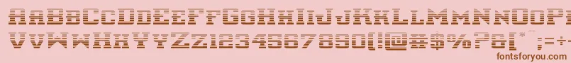 interceptorgrad Font – Brown Fonts on Pink Background