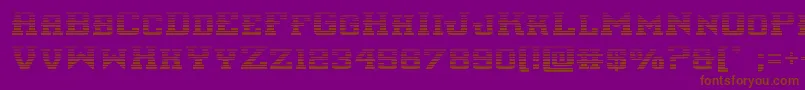 interceptorgrad Font – Brown Fonts on Purple Background
