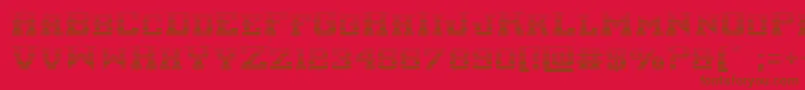 interceptorgrad Font – Brown Fonts on Red Background