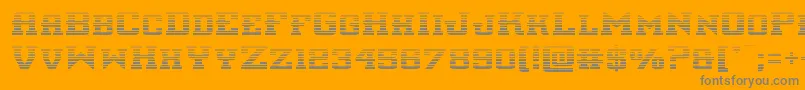 interceptorgrad Font – Gray Fonts on Orange Background