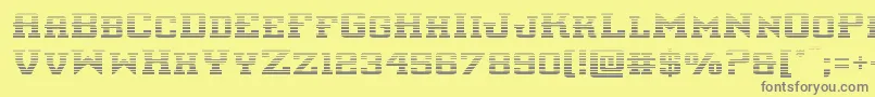 interceptorgrad Font – Gray Fonts on Yellow Background