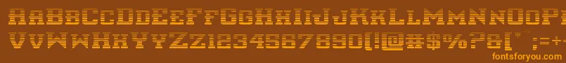 interceptorgrad Font – Orange Fonts on Brown Background