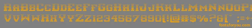 interceptorgrad Font – Orange Fonts on Gray Background