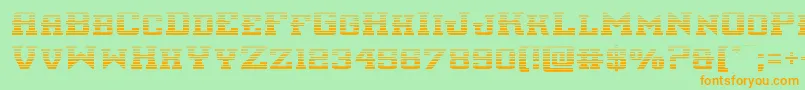 interceptorgrad Font – Orange Fonts on Green Background