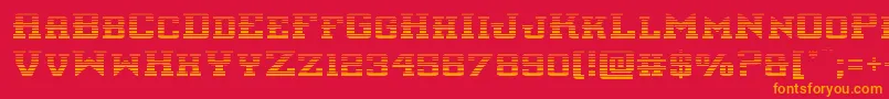 interceptorgrad Font – Orange Fonts on Red Background