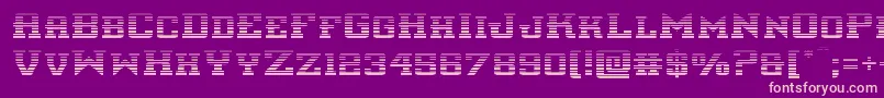 interceptorgrad Font – Pink Fonts on Purple Background