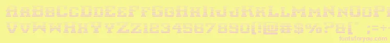 interceptorgrad Font – Pink Fonts on Yellow Background