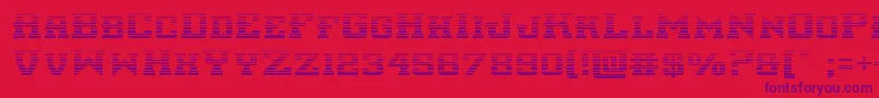 interceptorgrad Font – Purple Fonts on Red Background