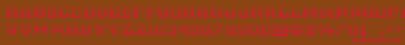 interceptorgrad Font – Red Fonts on Brown Background