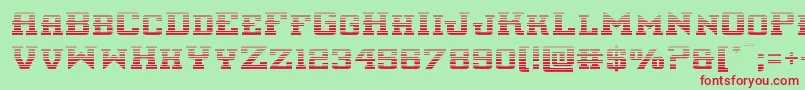 interceptorgrad Font – Red Fonts on Green Background