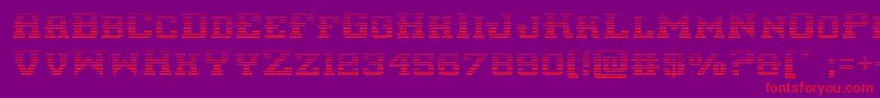 interceptorgrad Font – Red Fonts on Purple Background