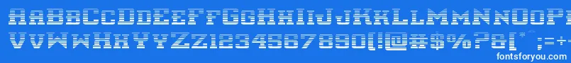 interceptorgrad Font – White Fonts on Blue Background